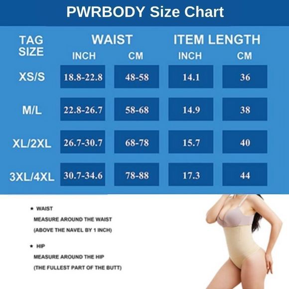 PWRBODY Tummy Control Slimming High Waisted Thong - Picture 7 of 7